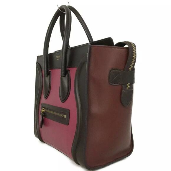 Luggage Micro Shopper Leather Tote Hand Bag MultiColor - Picture 3 of 6